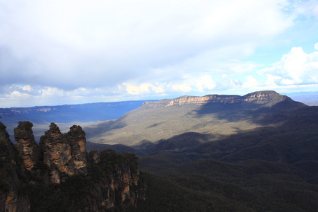 Three Sisters in Blue Mountains Australiaの写真素材