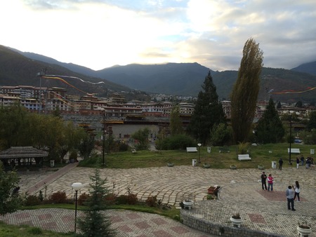 Landscape of Bhutanのeditorial素材