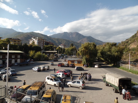 Landscape of Thimphu, Bhutanのeditorial素材
