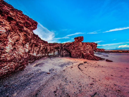 Dundee Beach cliffsの写真素材