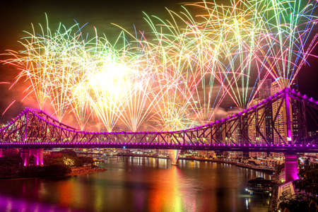 Riverfire 2021 in Brisbane, Australiaの写真素材