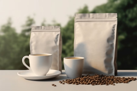 Mockup of Coffee Packaging Coffee Brand.の素材