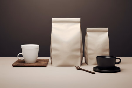 Mockup of Coffee Packaging Coffee Brand.の素材