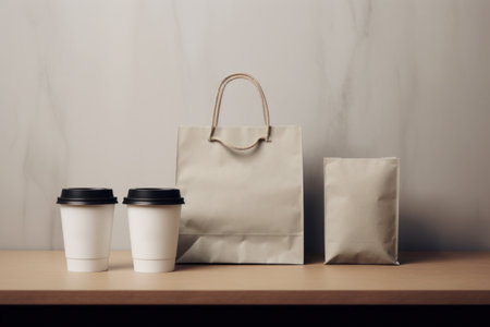 Mockup of Coffee Packaging Coffee Brand.の素材