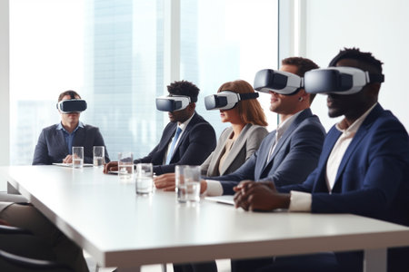 photo of Cyberspace Concept, VR glass concept.の素材