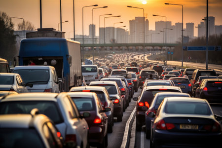 Photo of Stressful moment during a traffic jamの素材
