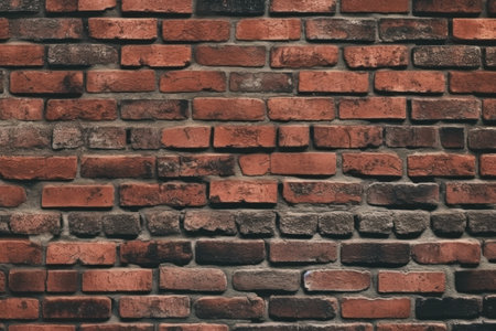 Wide Angle Vintage Red Brick Wall Backgroundの素材