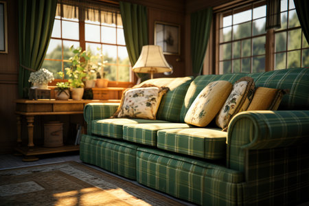 Classic living room Generative AIの素材