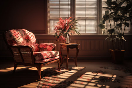 Classic living room Generative AIの素材