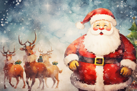 Merry Christmas artistic templates greeting card.の素材