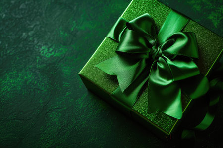 St. Patrick's Day celebration backgrounds, Green Clover, Green gift.の素材