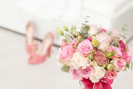 bright luxury wedding flowers backgroundの写真素材