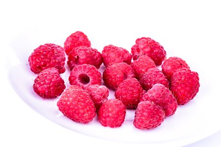 Colorful berry composition of raspberry
