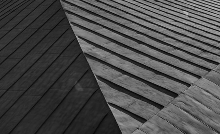 Abstract geometric backgroung of roof ceiling diagonal