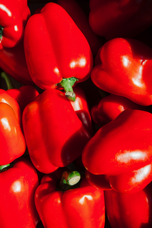 Beautiful red pepper close up