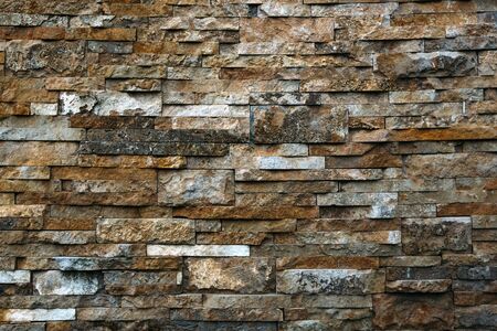 Old Brown Bricks Wall Pattern.