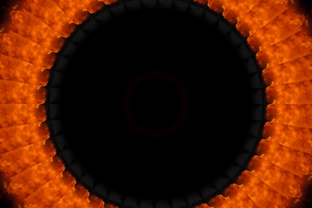 burning circle, eclipseの写真素材