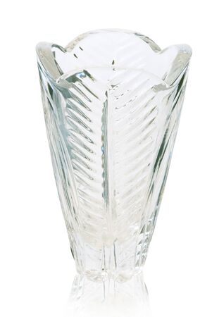 Glass vase over white backgroundの写真素材