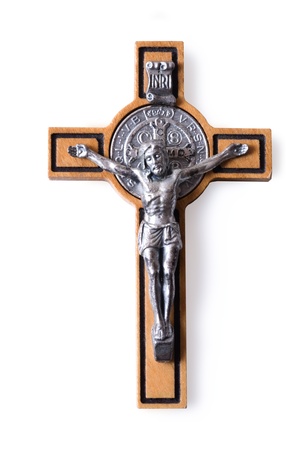 Christian symbol on white backgroundの写真素材