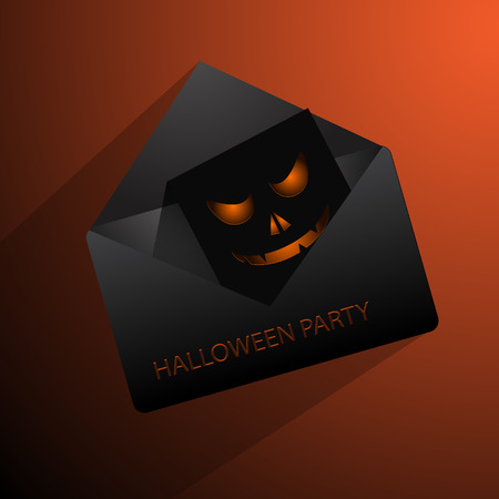 Happy Halloween mail vector eps 10のイラスト素材