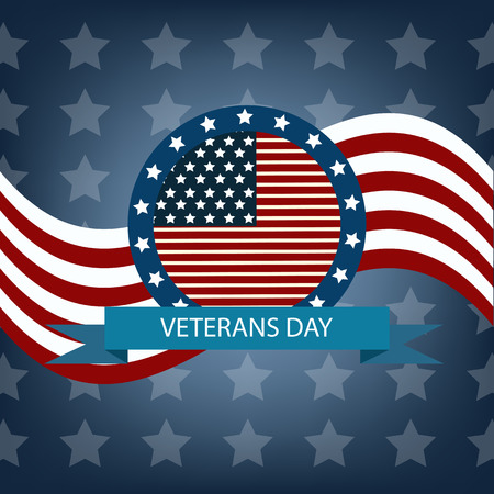 Veterans day badge eps10 vector illustrationのイラスト素材