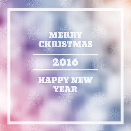 Vector Merry Christmas and Happy New Year card design blur eps 10のイラスト素材