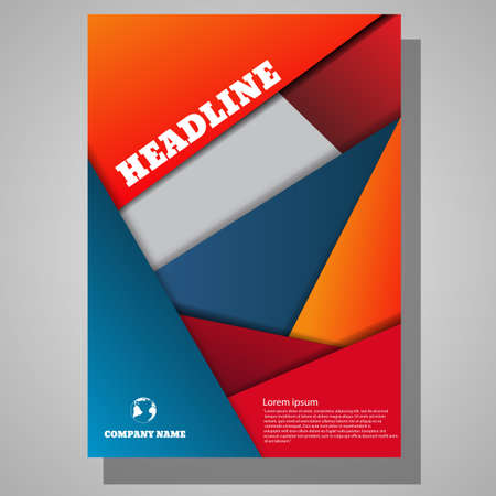 Abstract modern brochure design illustrationのイラスト素材