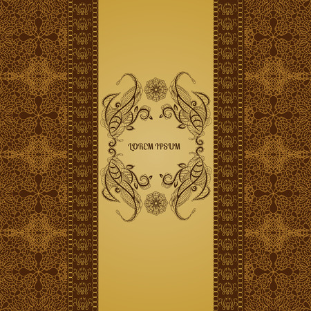 Vintage seamless background antique victorian style vector eps 10のイラスト素材