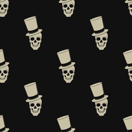 vector texture with skulls eps 10のイラスト素材