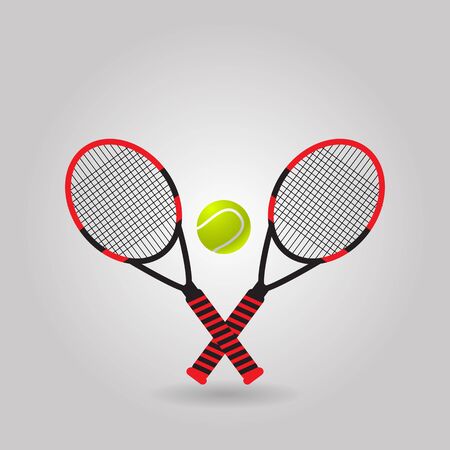 Red vector illustration of tennis eps 10 vectorのイラスト素材