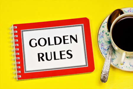 Golden rules-text inscription in the planning Notepad. Knowledge can change your life for the...