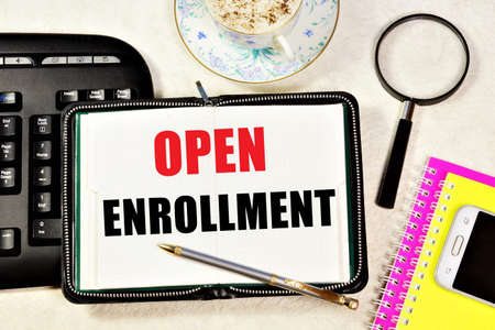 Open enrollment. The text header in the planning notebook. Fixing the facts. An appointment with a...