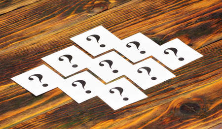 Question marks. An expression of doubt.の写真素材