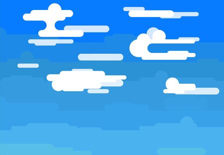 blue sky with cloudsのイラスト素材