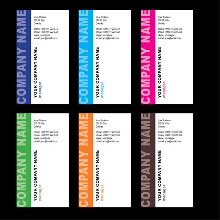 business card illustration のイラスト素材