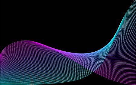 Blend background - many lines azur and pink forming transitionsのイラスト素材