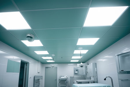 Interior of an operating room in a modern hospital. Nobody insideの素材