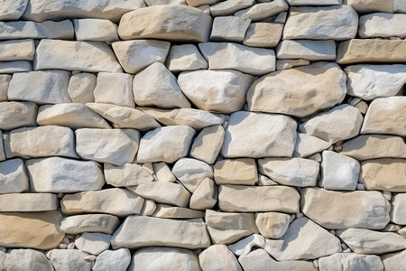 Background of stone wall texture. Close-up. Selective focus.の素材