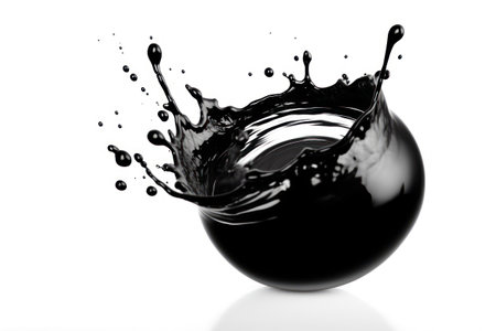 splash of water on a white background. close-up.の素材