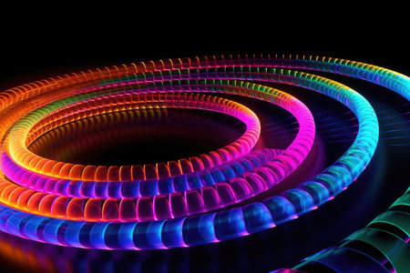 Abstract fractal. Fractal art background for creative design. Decoration for wallpaper, desktop, poster, cover booklet. Print for clothes, t-shirt. Creative illustration for designの素材