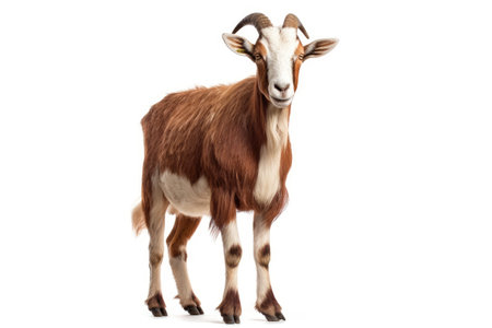 Goat isolated on a white background. Goat on a white backgroundの素材