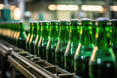 inside factory show Production Of bottle AI Generatedの素材