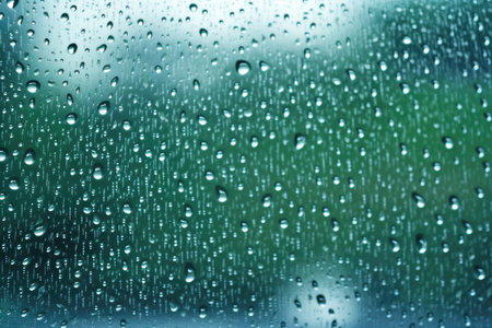 Water drops on glass background. Raindrops on window glass background.の素材