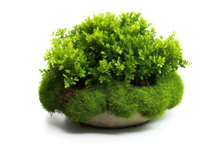 stock photo of bush white isolated background Generative AIの素材