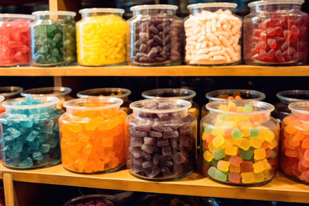 photo of inside empty candy shop Photography AI Generatedの素材