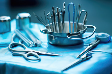 Surgical tools and equipment photoraphy Generated AIの素材
