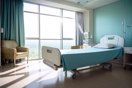 verlos kamer room hospital hospital bed design ideas photoraphy Generated AIの素材