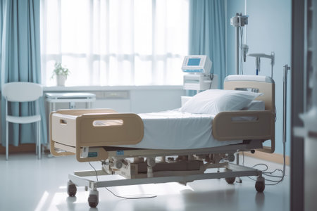 verlos kamer room hospital hospital bed design ideas photoraphy Generated AIの素材