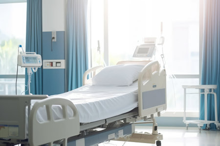 verlos kamer room hospital hospital bed design ideas photoraphy Generated AIの素材