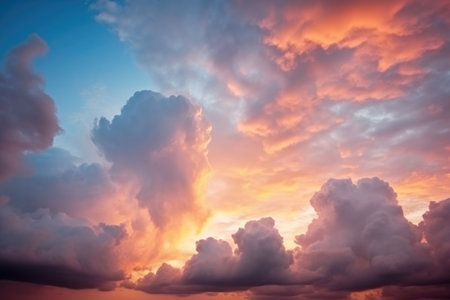 beautiful sky and clouds sunset photoraphy Generated AIの素材